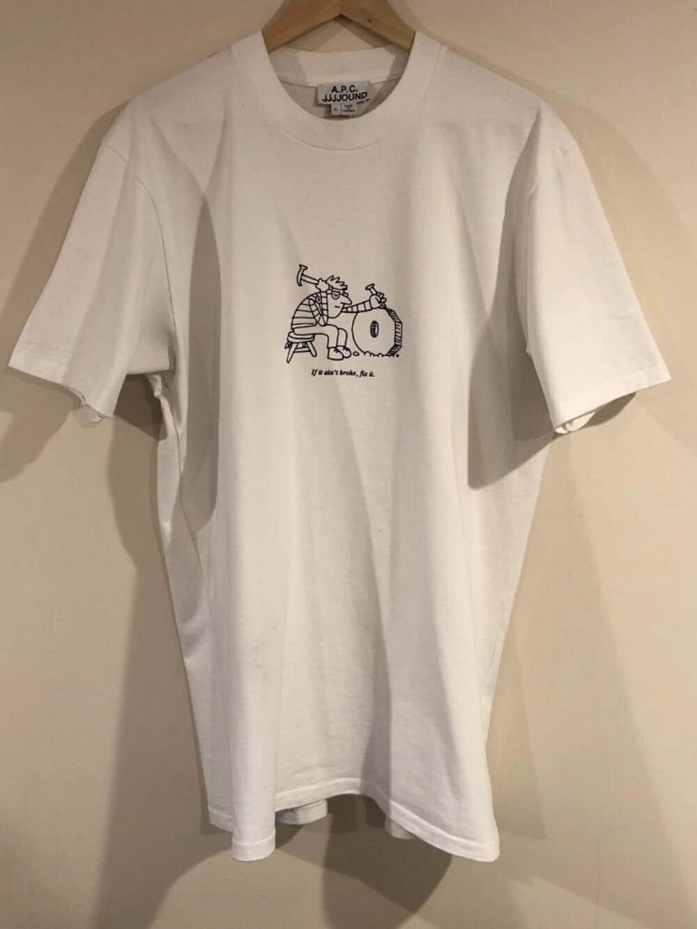 100% Authentic JJJJound x A.P.C. Rough T-Shirt Size XL Paris Tee X Large APC